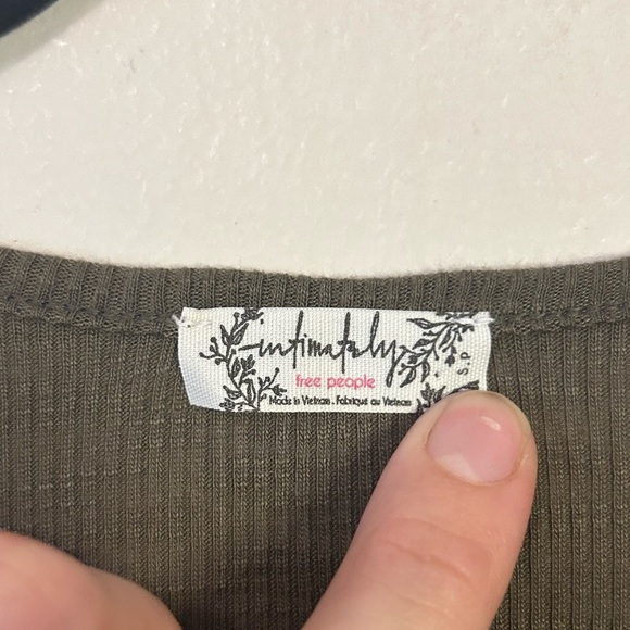 Intimately Free People Ribbed Green Tank - Picture 3 of 4